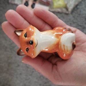 Adorable Ceramic Fox-Sold